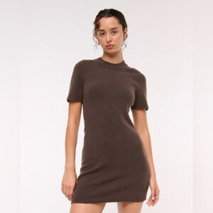 Abercrombie & Fitch Cozy Brown Mini Dress